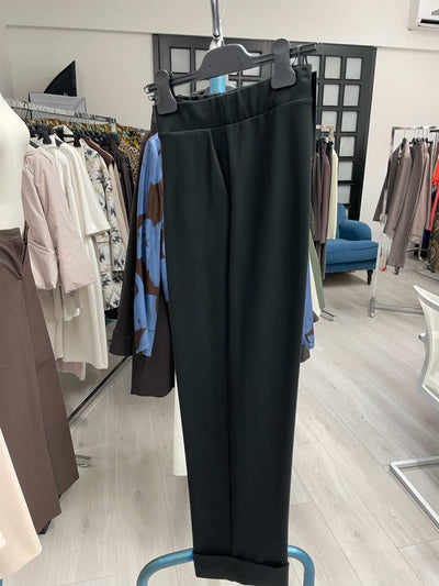 Palazzo trousers in Milanese stitch