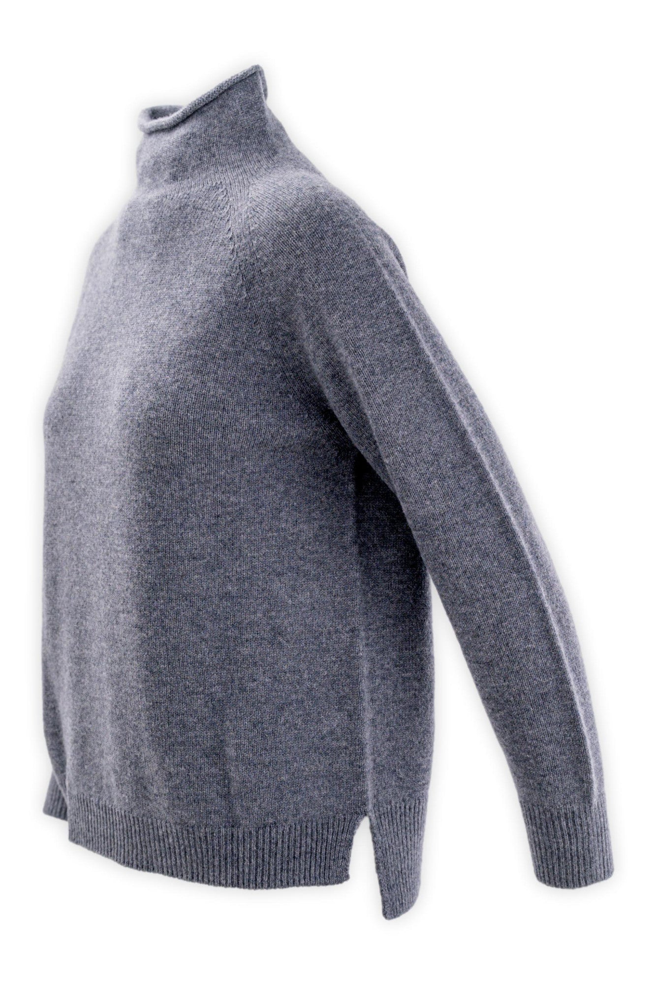 Maglia collo a cratere in lana e cashmere