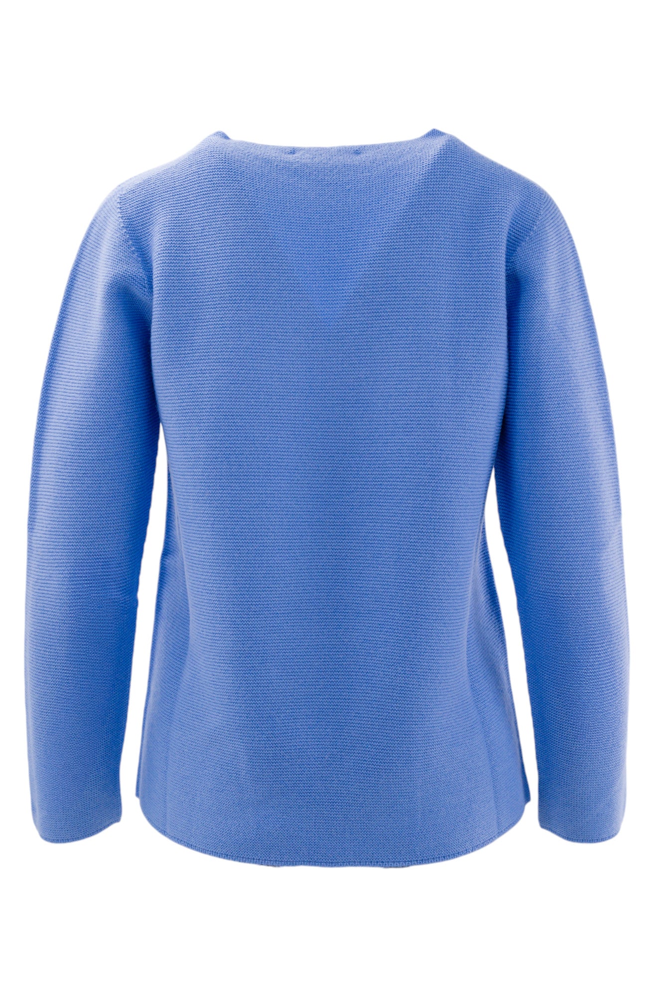 Pure wool links crewneck with front slits