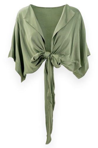 Coprispalle annodabile con manica a kimono