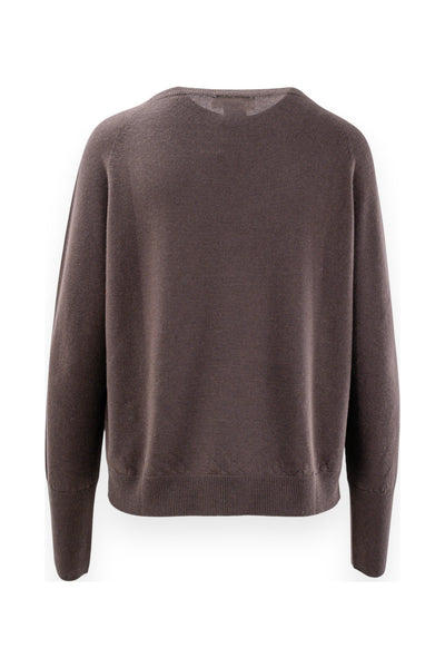 Maglia basica con dettaglio alto posino a costine