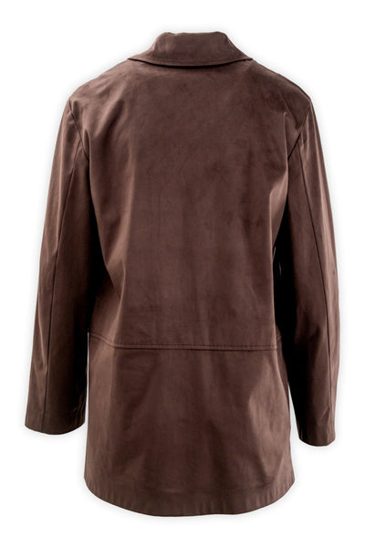 Alcantara jacket with pockets