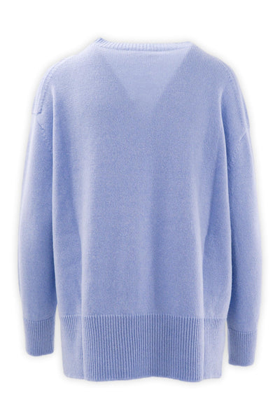 Crewneck in soft wool and cashmere