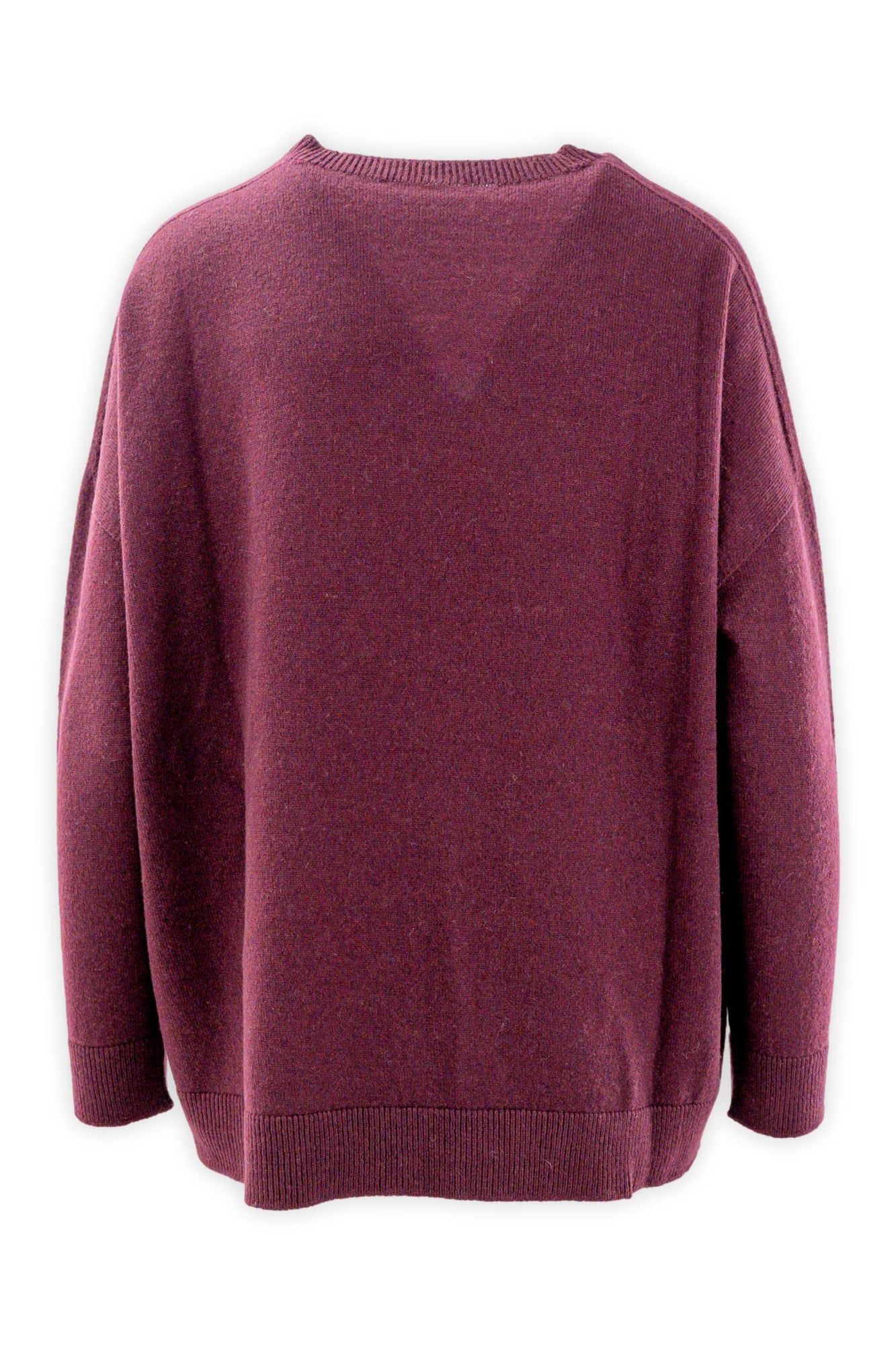 Girocollo over in lana e cashmere