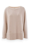 Scollo a barchetta in pura lana oversize