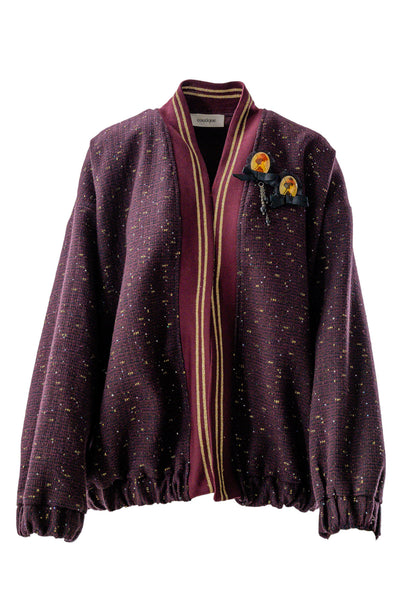 Elegant Sequin Bomber Jacket