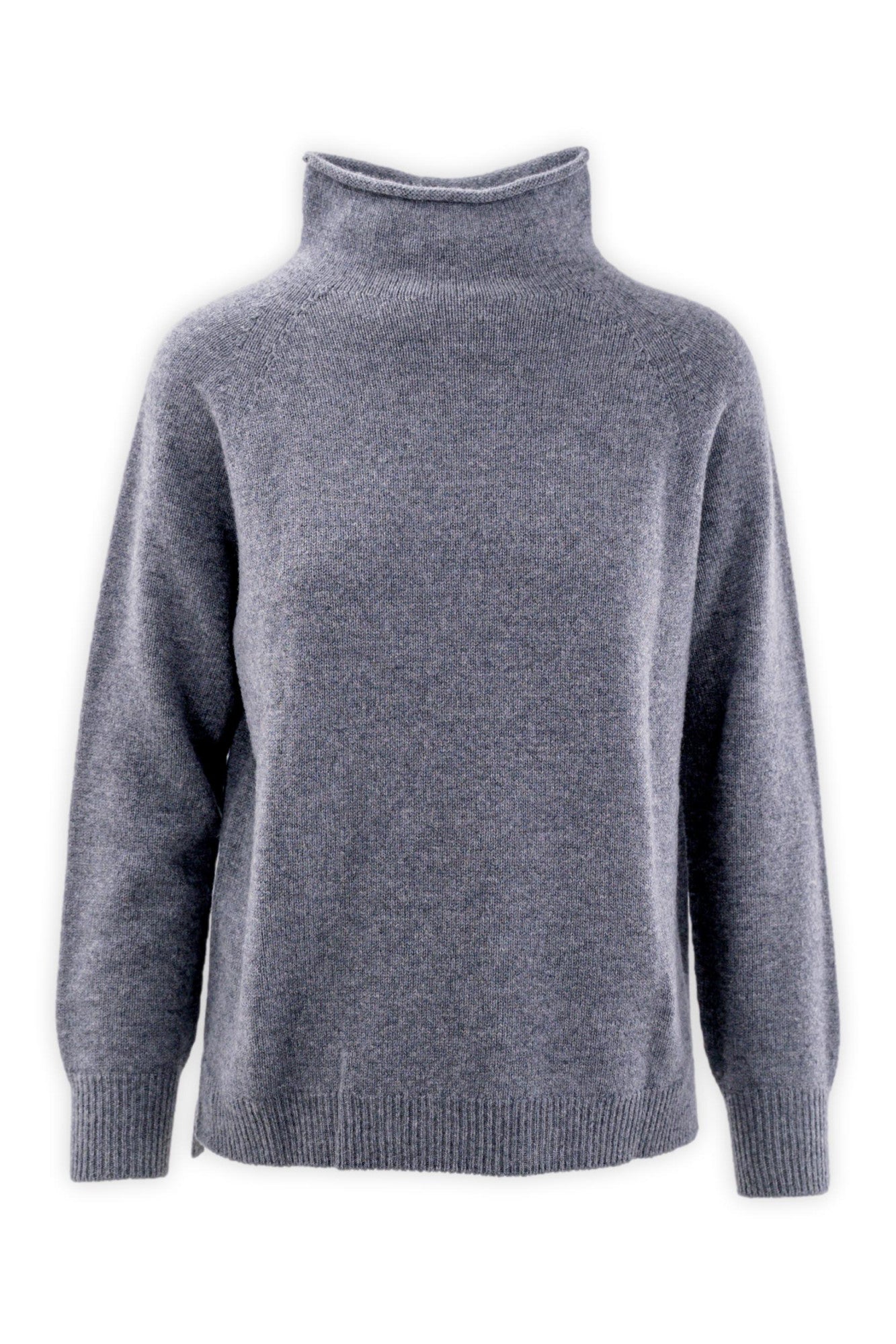 Maglia collo a cratere in lana e cashmere