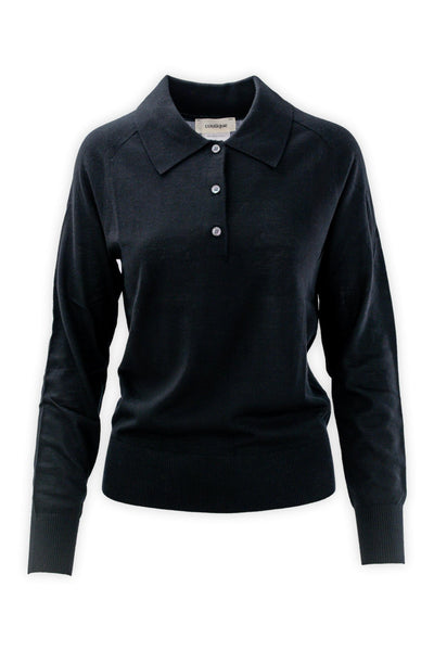 Pure wool polo shirt