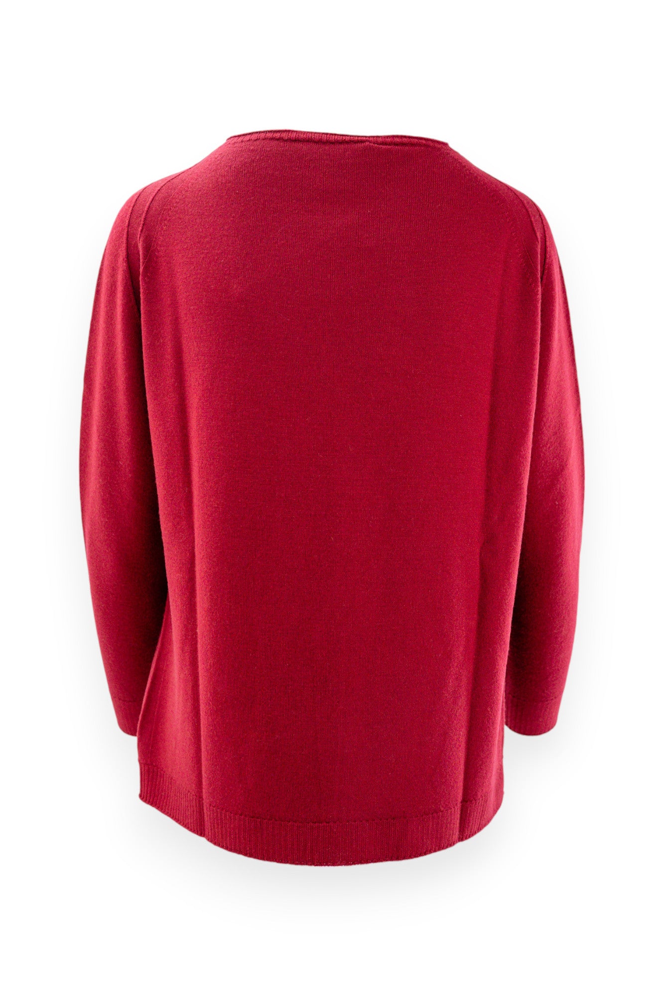 Pure wool crew neck with curl
