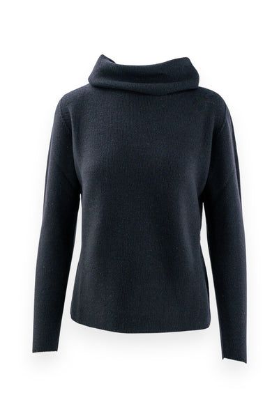 Donut neck sweater with rice grain workmanship