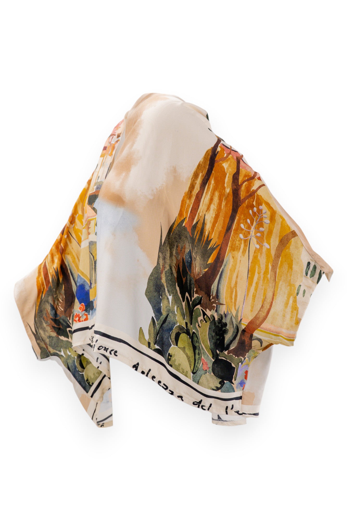 Camicia con manica pipistrello in fantasia