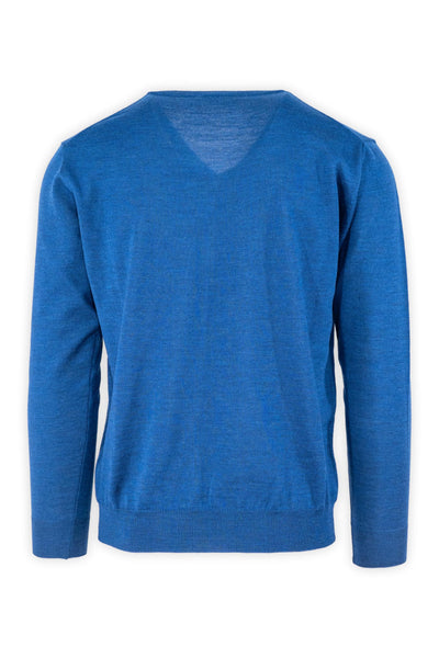 Maglia con Scollo a V in Pura Lana Zegna