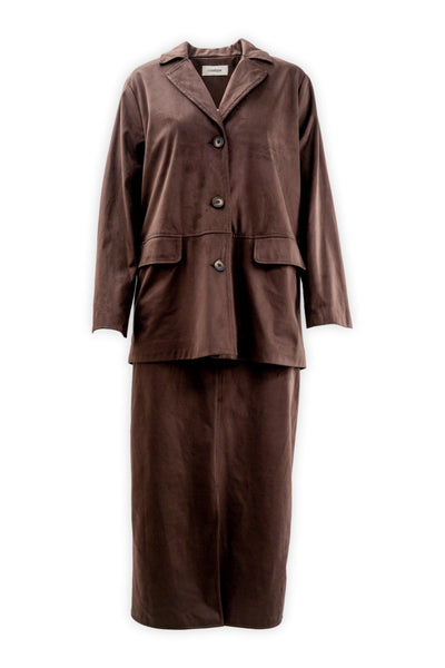 Alcantara jacket with pockets