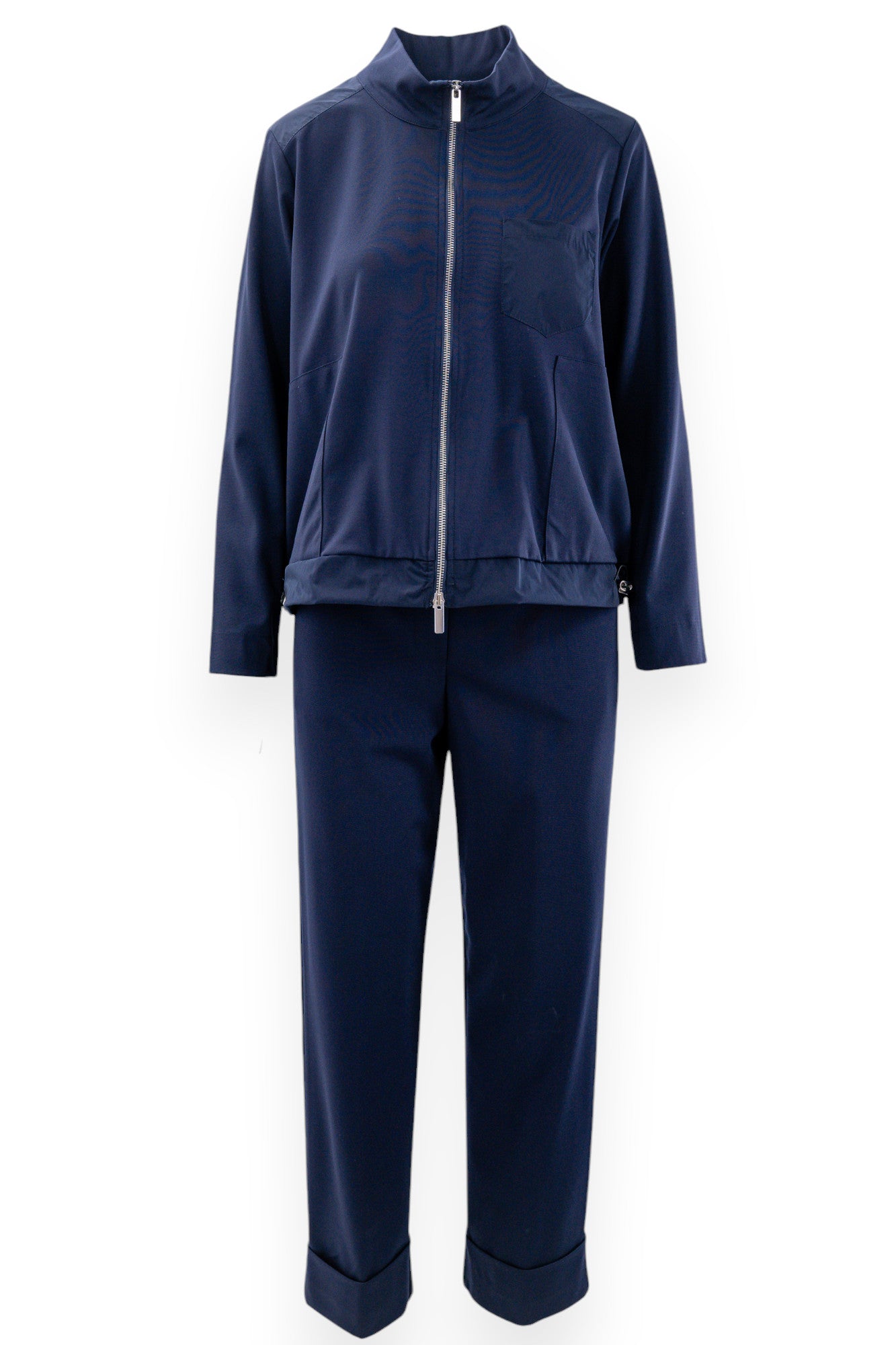 Felpa zip elegante in punto Milano
