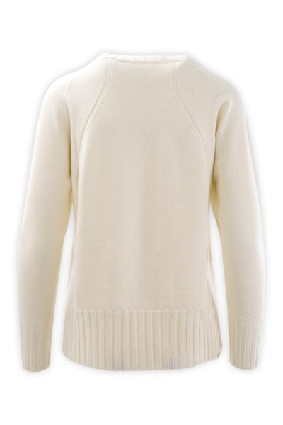 Pure merino wool crewneck with braids