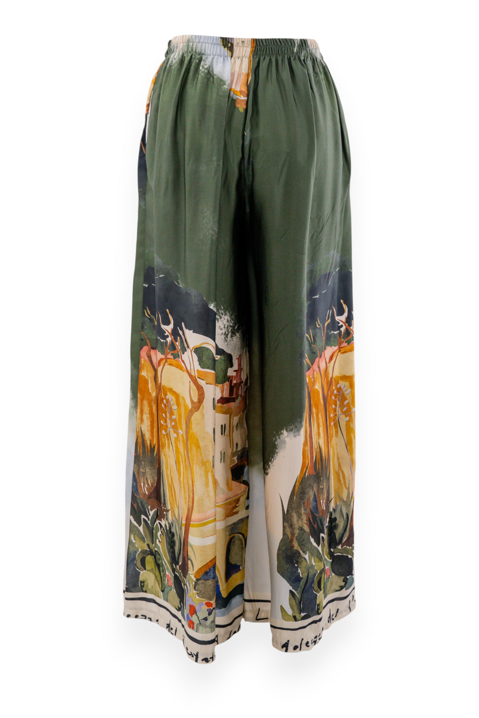 Pantalone a palazzo in fantasia
