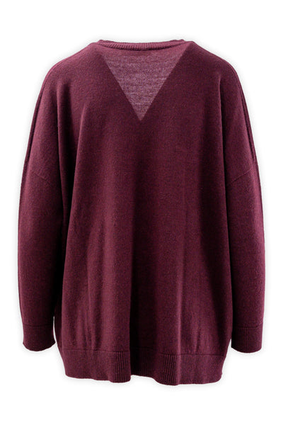 Soft-fit V-neck wool and cashmere sweater
