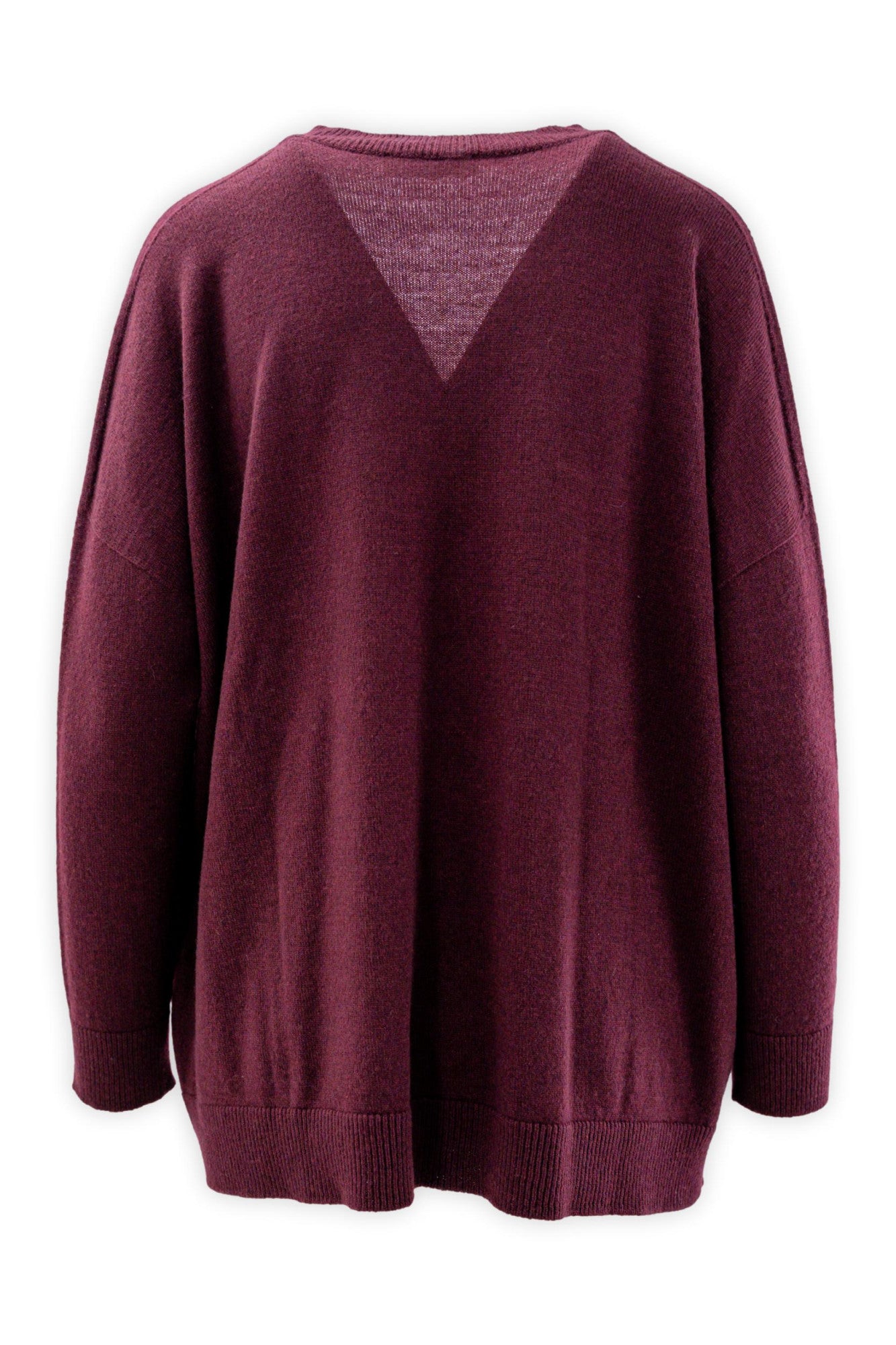 Scollo a V in lana e cashmere linea morbida