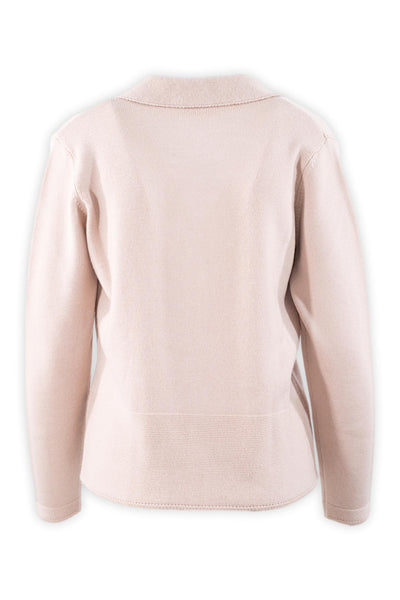 Cardigan con revers e tasche.