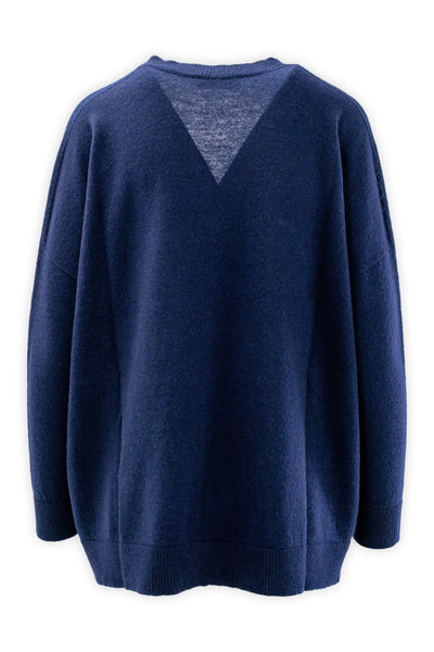 Soft-fit V-neck wool and cashmere sweater
