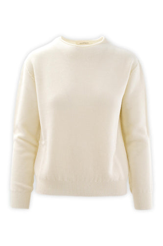 Maglia girocollo in lavorazione riso
