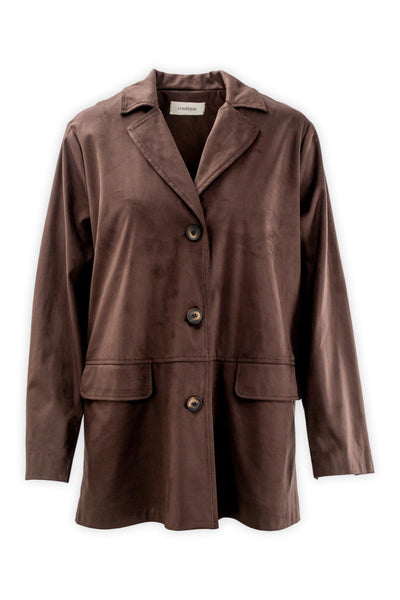 Alcantara jacket with pockets