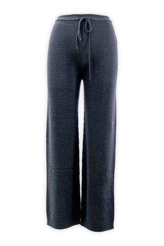 Pantalone palazzo con elastico e cordino