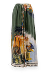 Pantalone a palazzo in fantasia