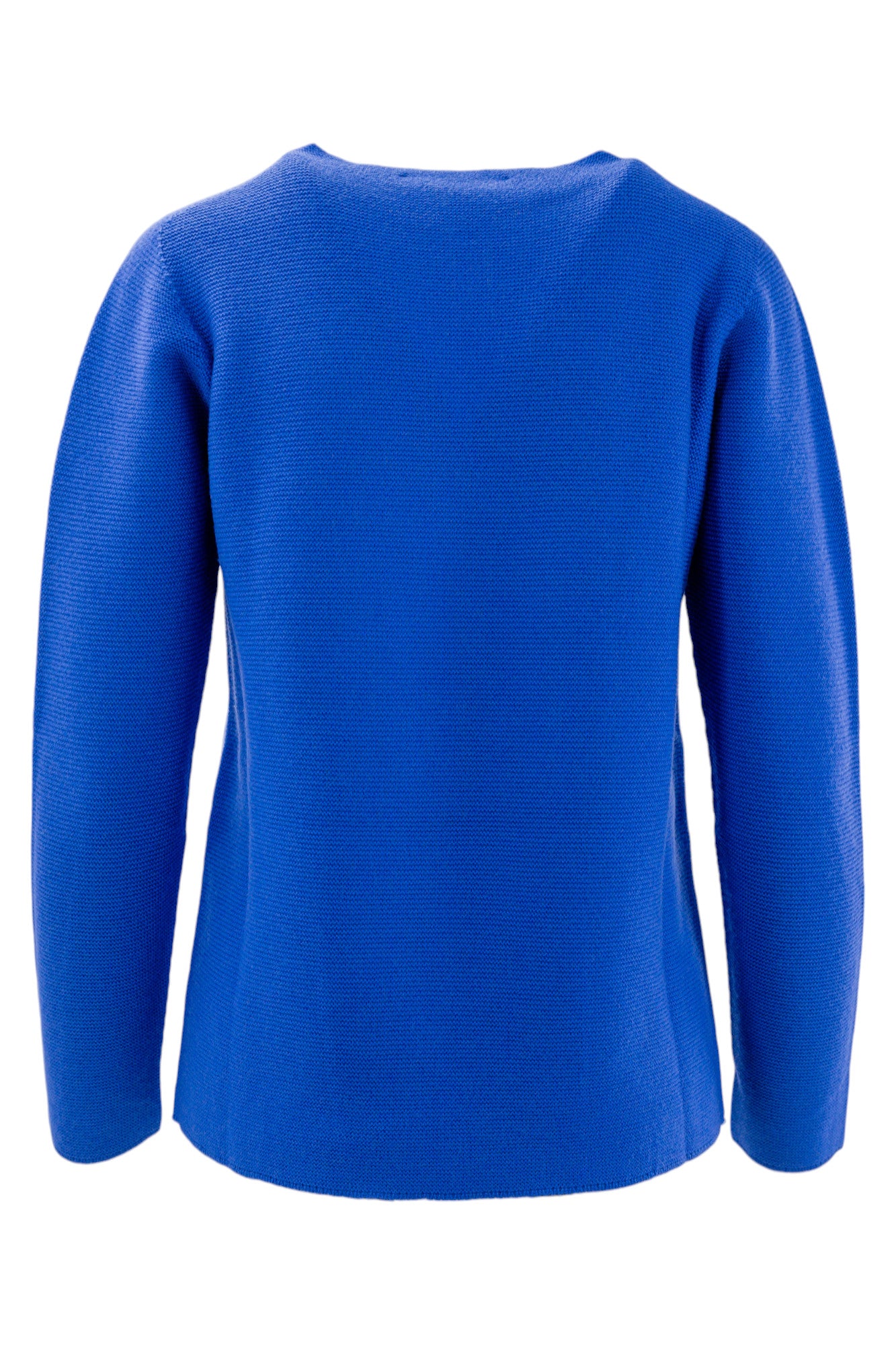 Pure wool links crewneck with front slits