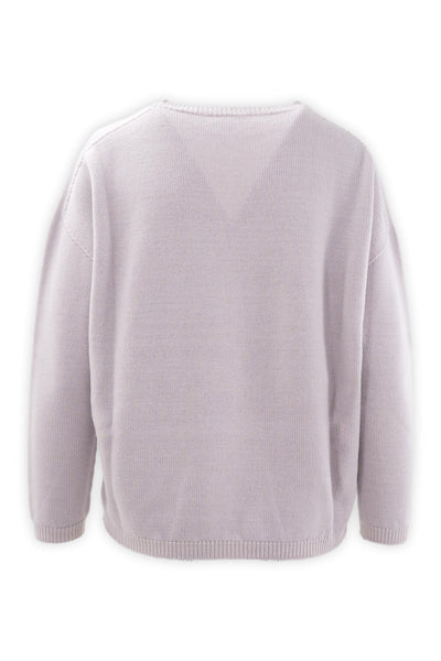 Pure wool crew neck sweater