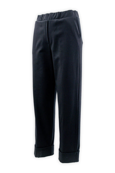 Palazzo trousers in Milanese stitch
