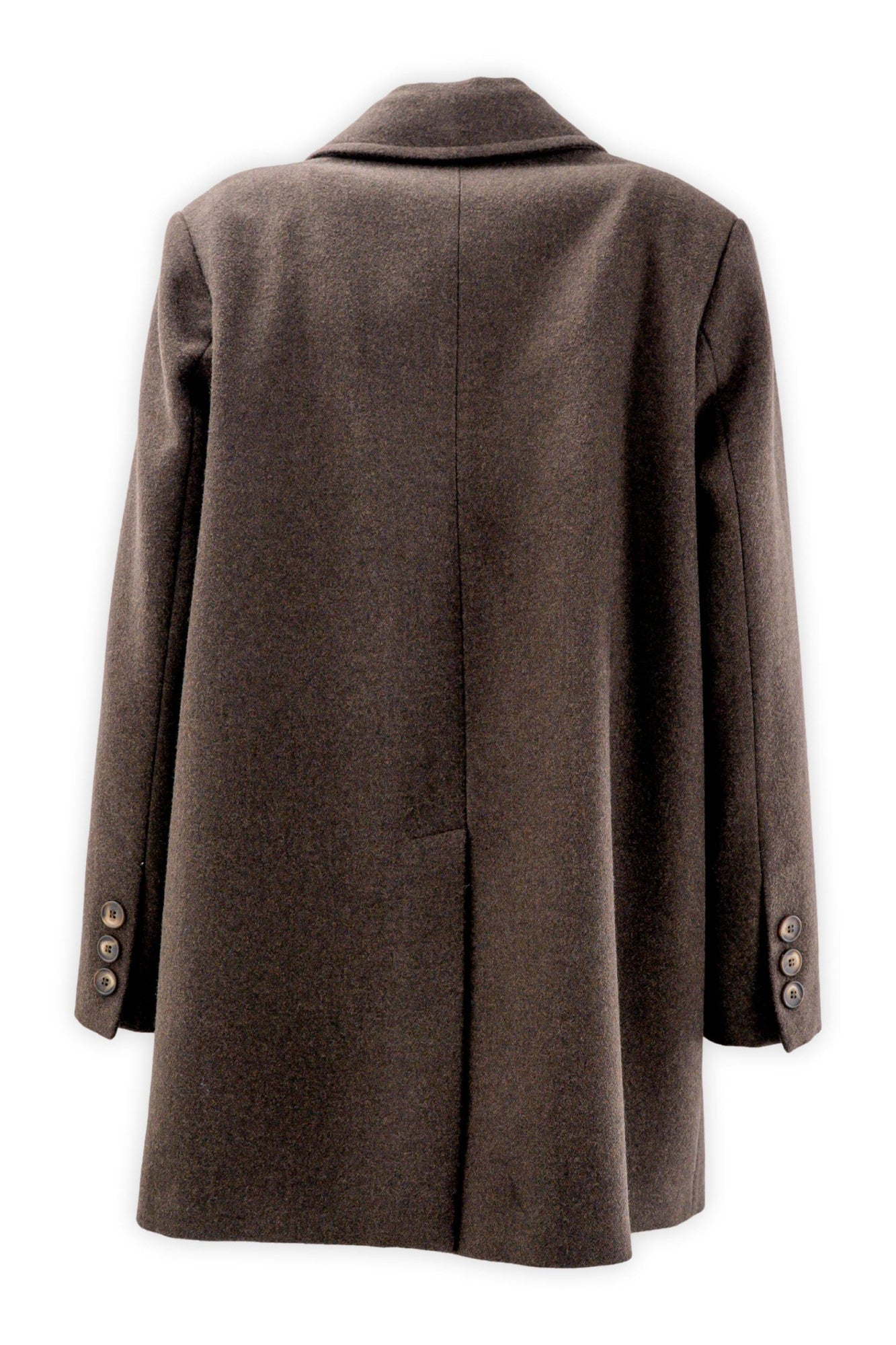 Cappotto midi doppiopetto foderato