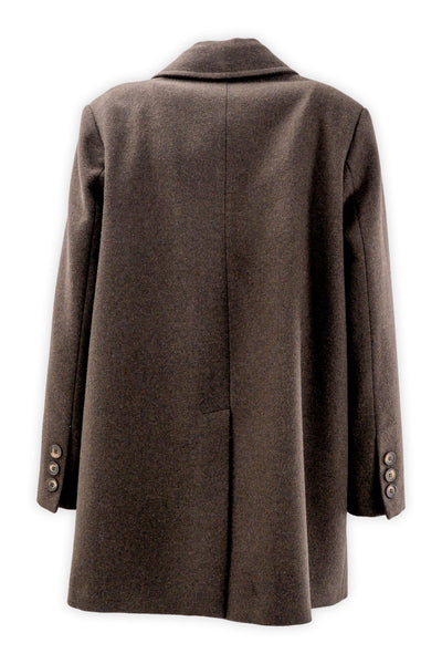 Lined double-breasted midi coat