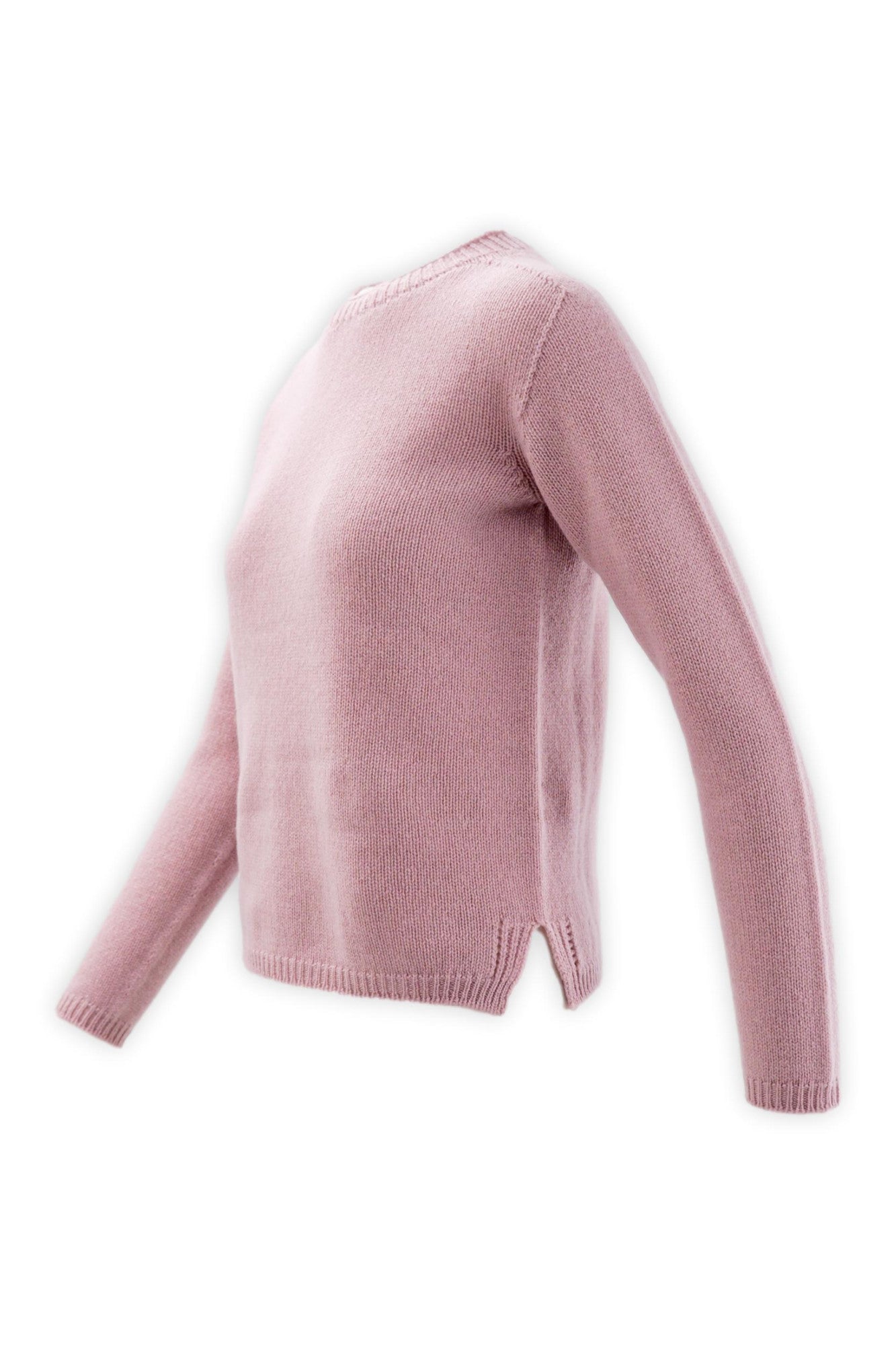 Girocollo in lana e cashmere con vestibilità asciutta