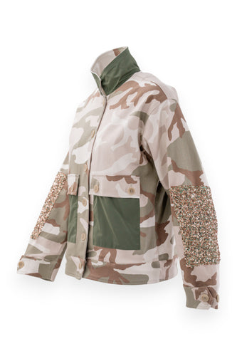 Giacca camicia camouflage