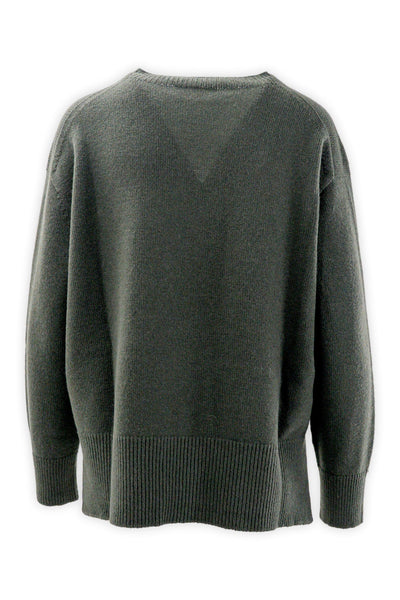 Crewneck in soft wool and cashmere