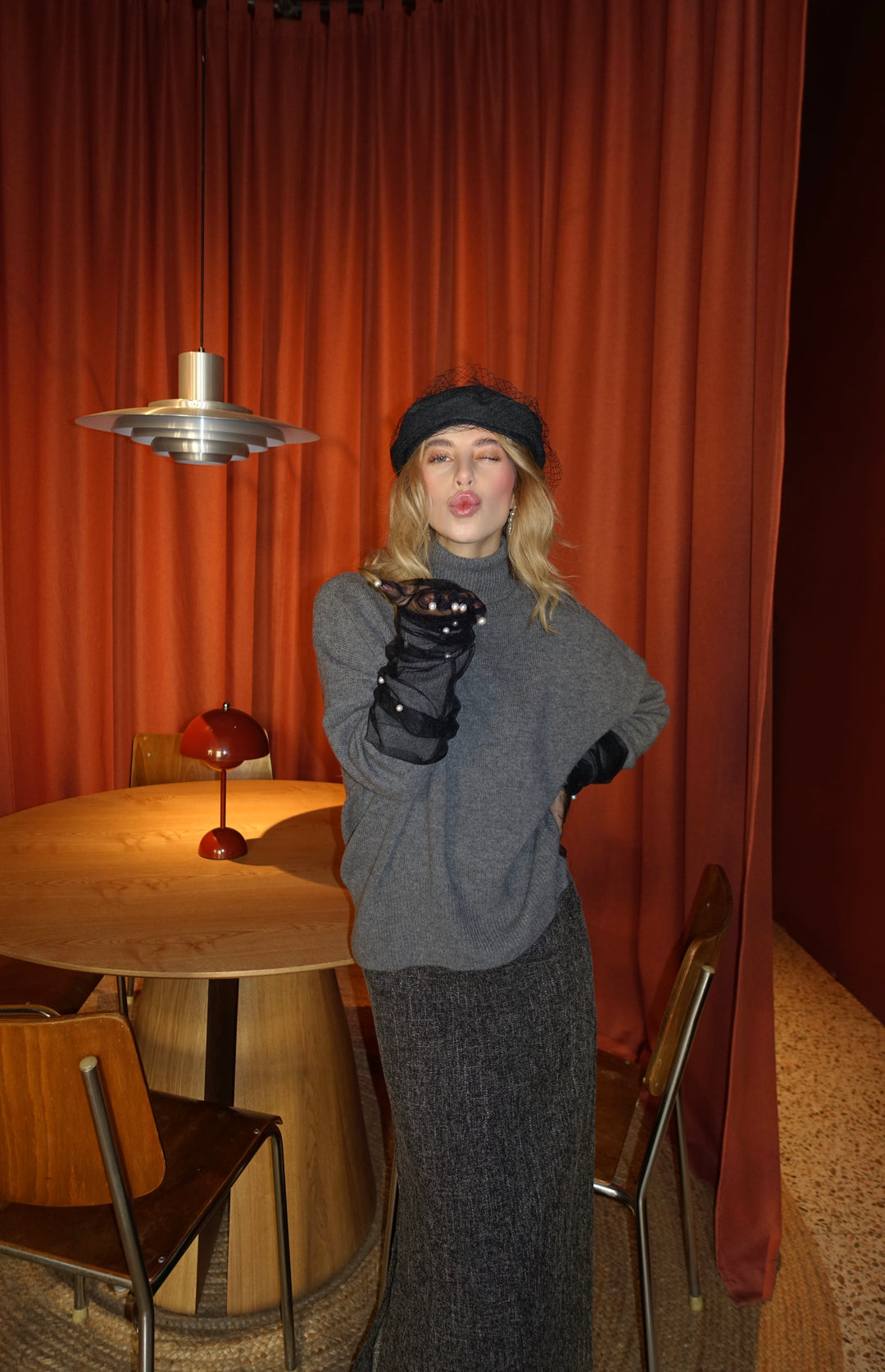 Turtleneck with Cut Out