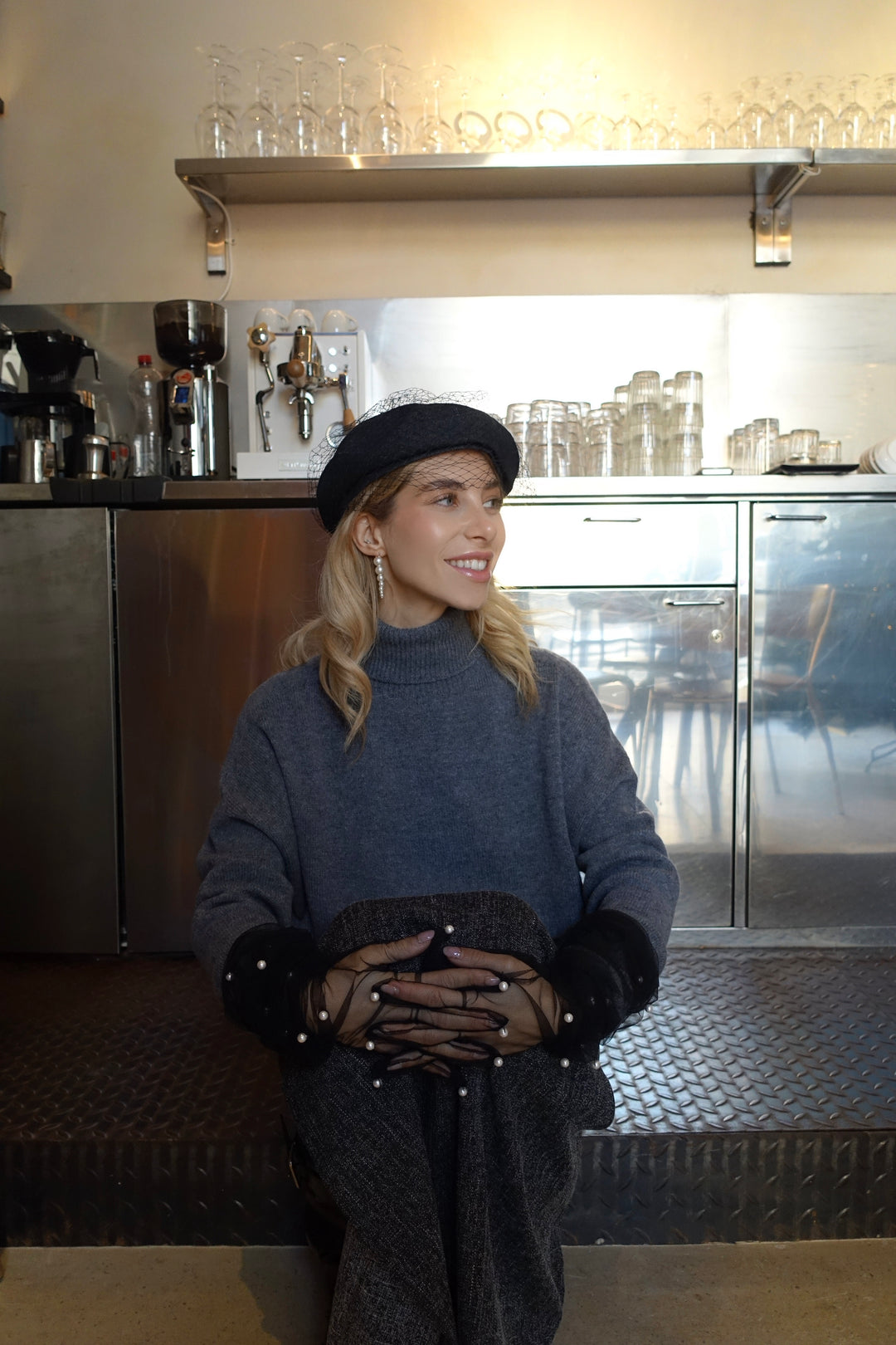 Turtleneck with Cut Out