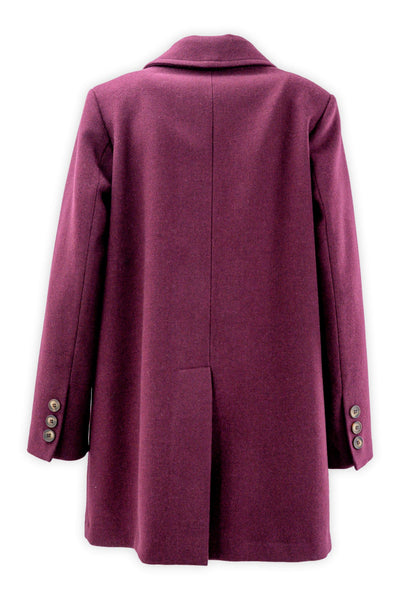 Lined double-breasted midi coat