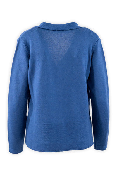 Cardigan con revers e tasche.