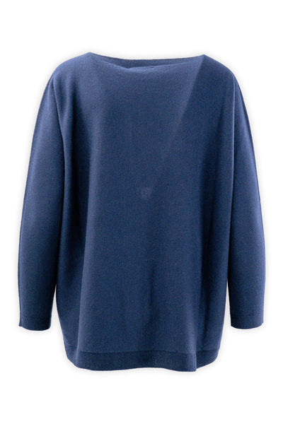 Oversized boat neck with pockets