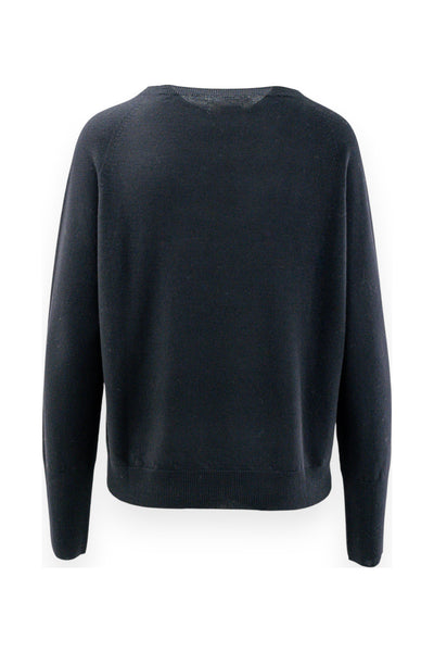 Maglia basica con dettaglio alto posino a costine