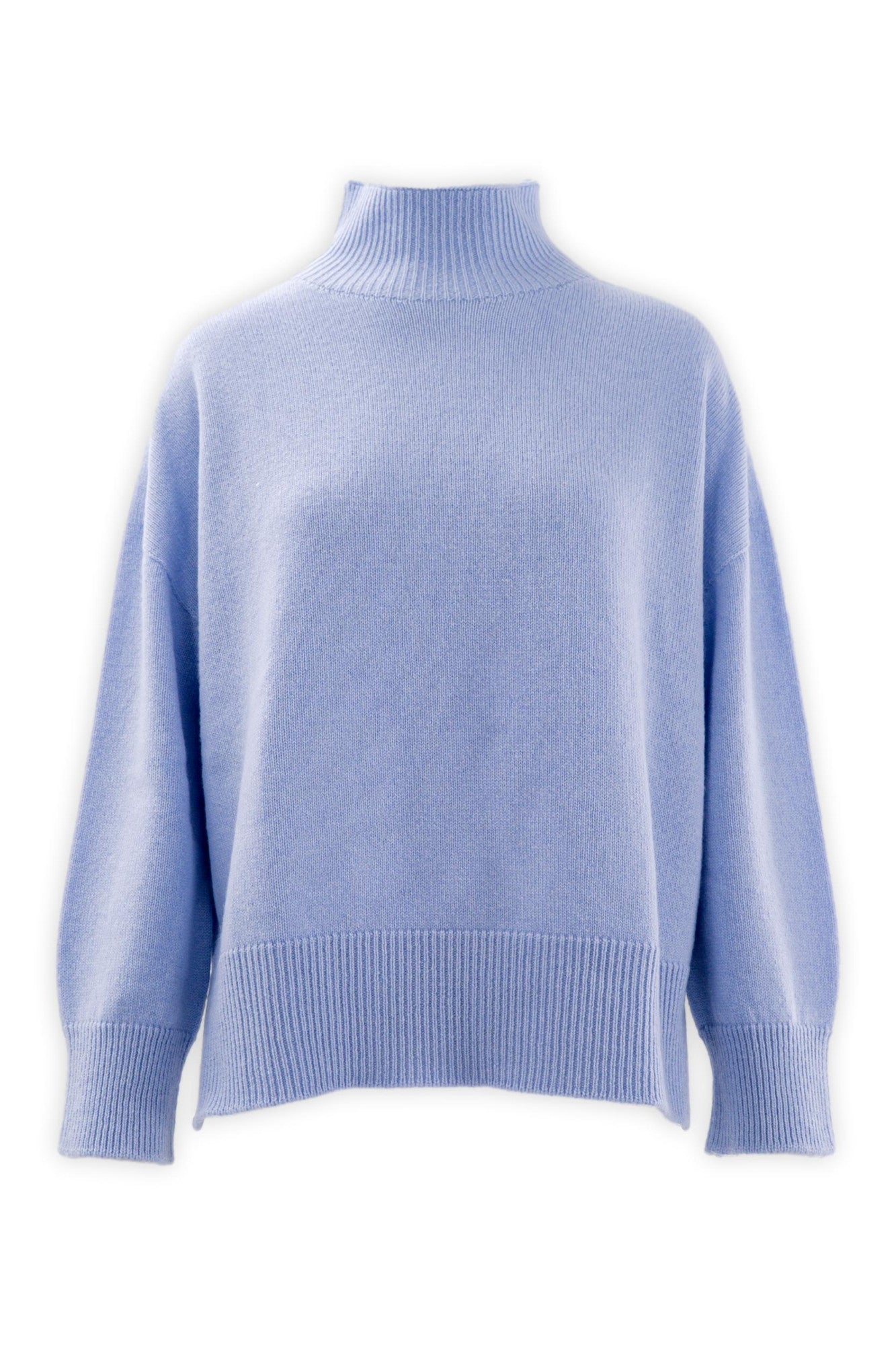Maglia con collo a cratere in lana e cashmere