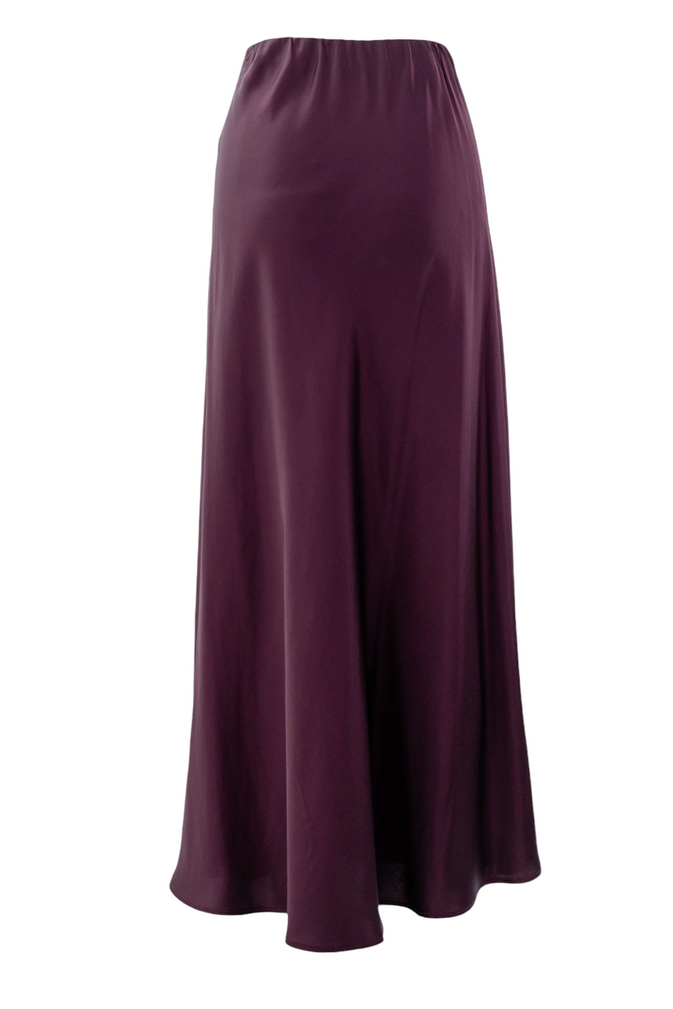 Long skirt in satin viscose