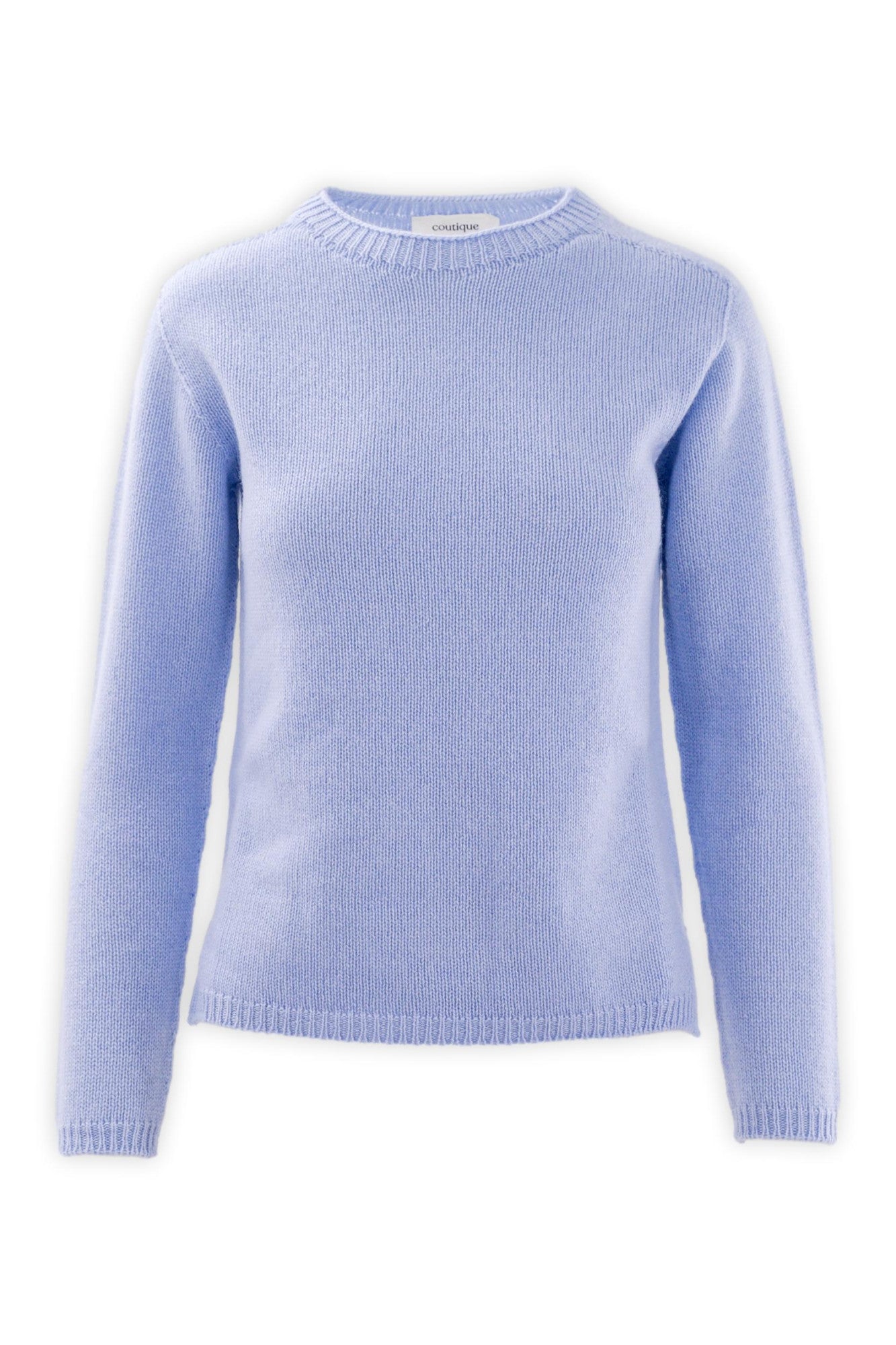 Girocollo in lana e cashmere con vestibilità asciutta