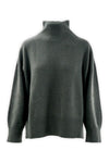 Maglia con collo a cratere in lana e cashmere