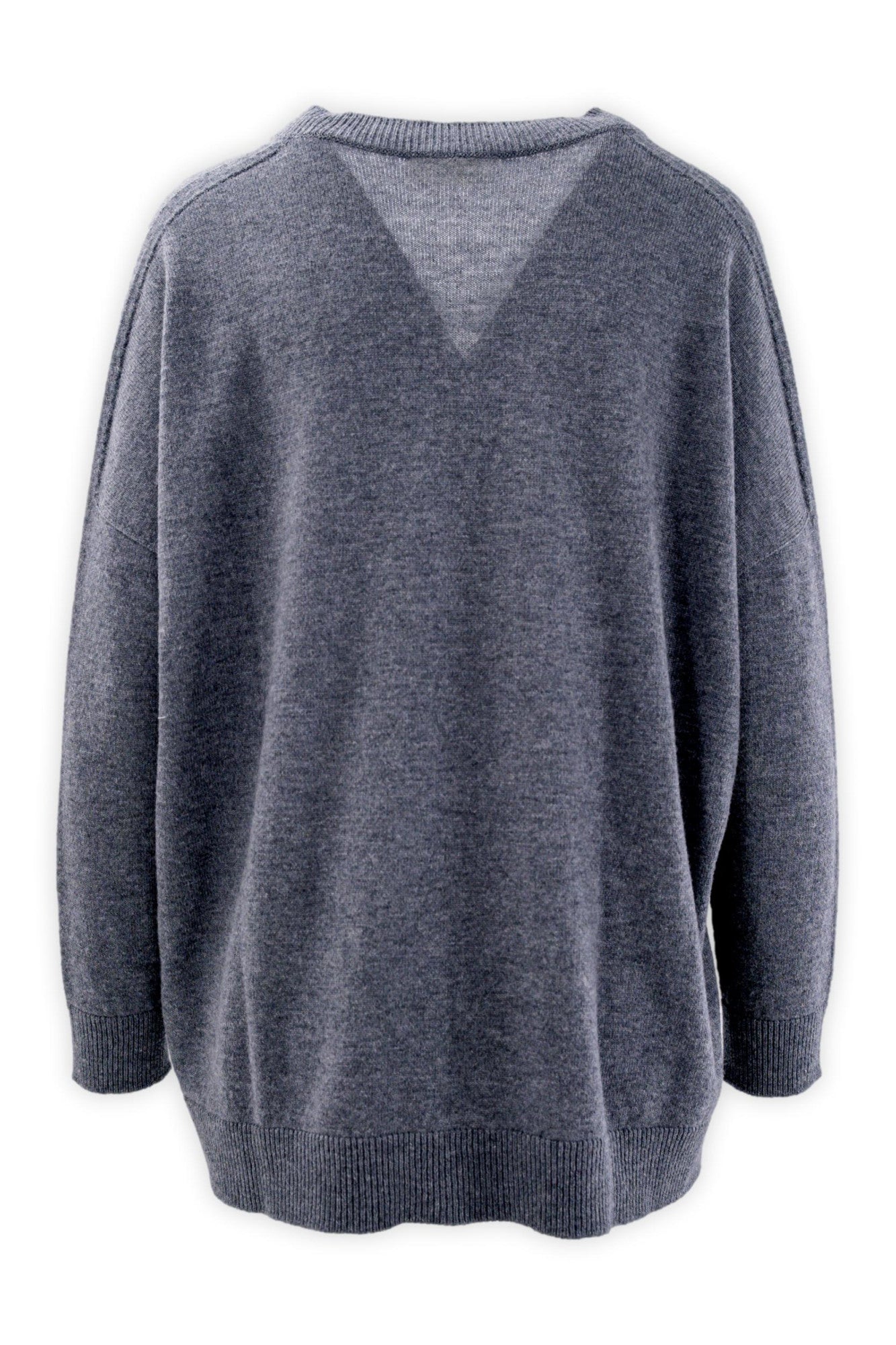 Scollo a V in lana e cashmere linea morbida