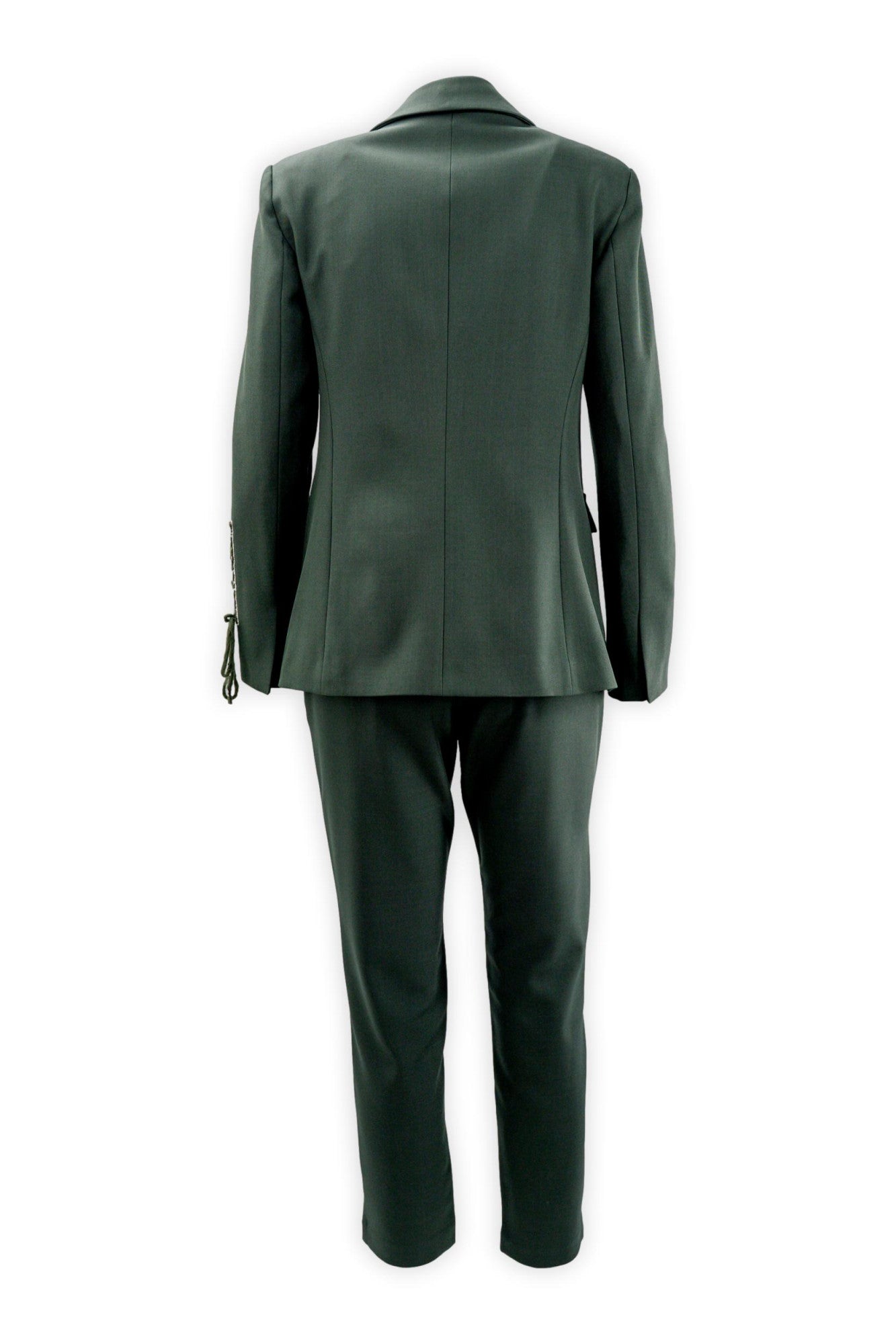 Blazer monopetto foderato con ricamo manica