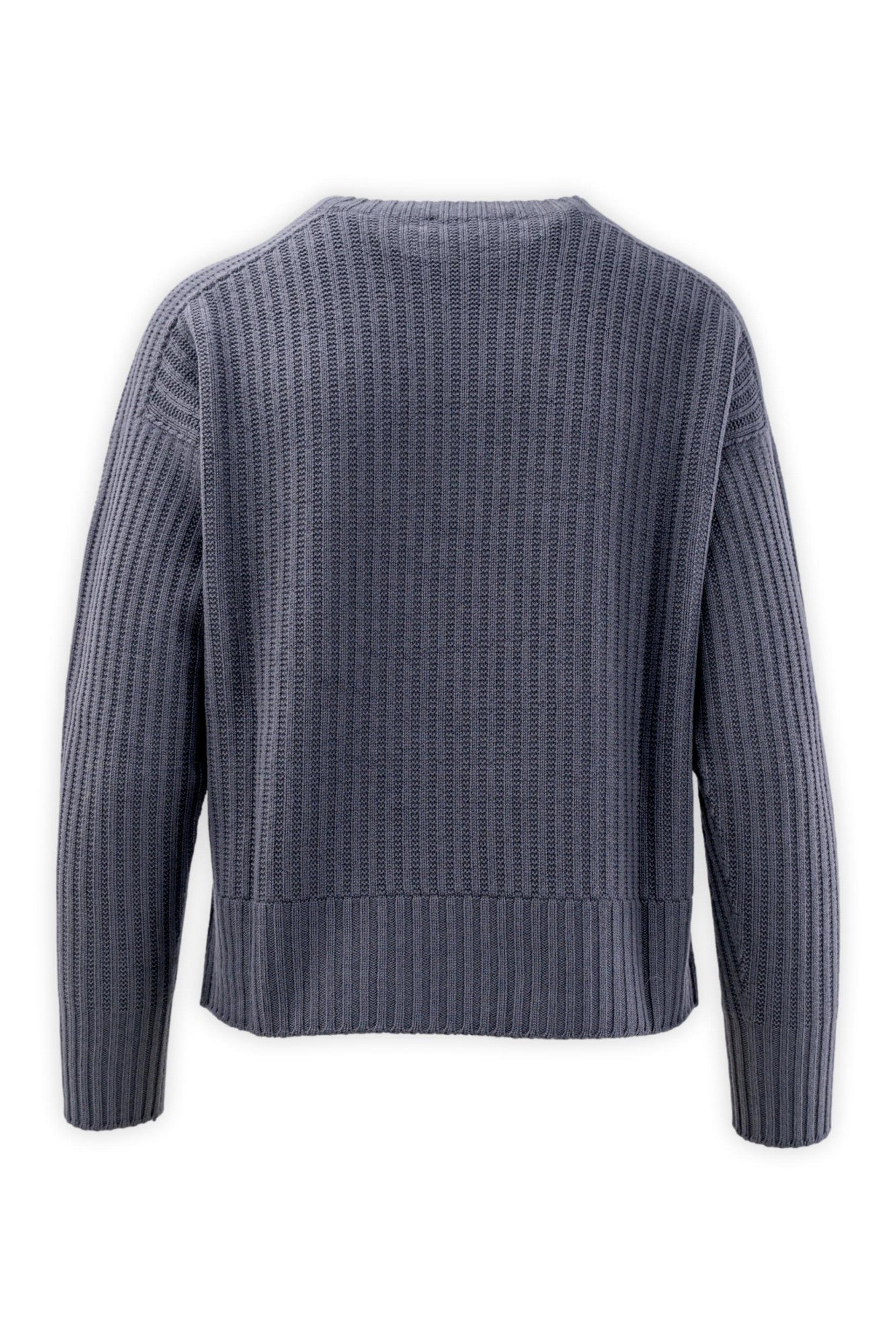 Maglia con trafori in pura lana merinos