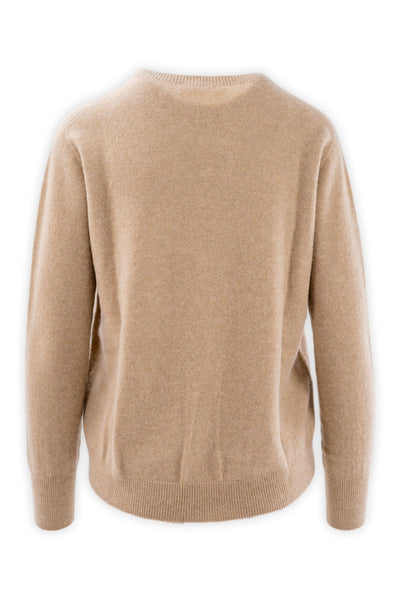 Pure cashmere crewneck with a slim fit